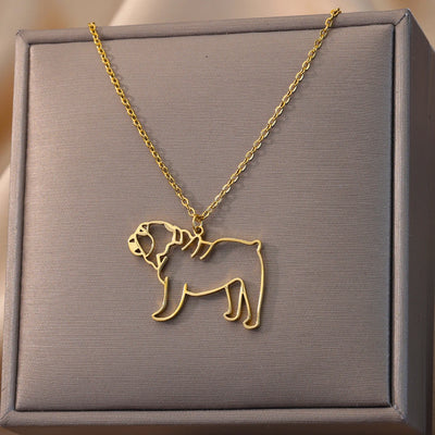 Stainless Steel Dog Necklaces For Women Men