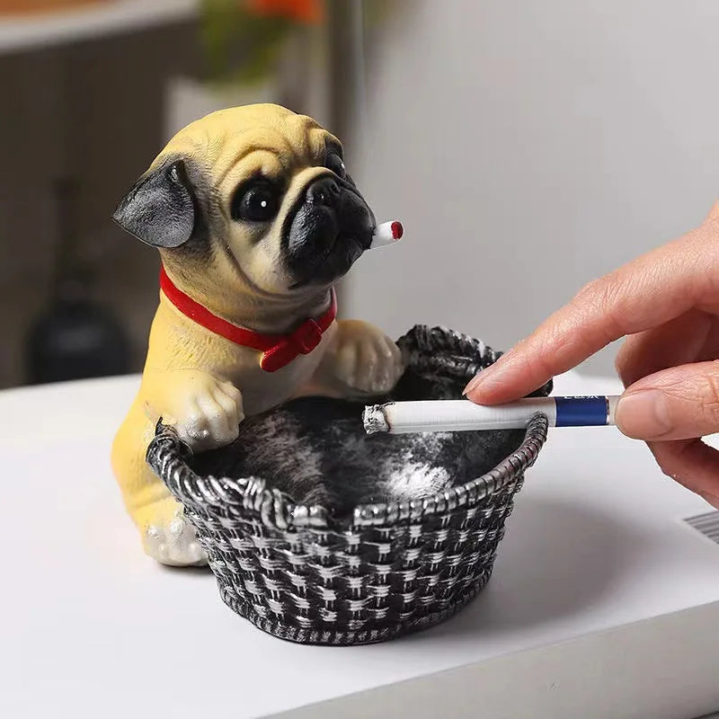 Cute Pug Ashtray Home Decoration