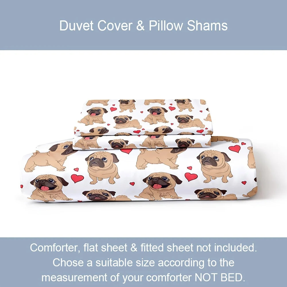 Pugs Lovers Bed Cover Set