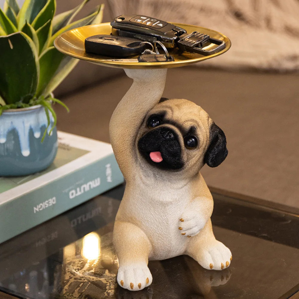 Pug Dog Ornaments Resin Crafts Decorative