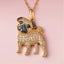 Creative Cute Pug Pendant Necklace for Women