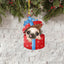 Festive Wall Hanging Ornament Pug Decoration for Home Holiday