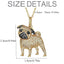 Creative Cute Pug Pendant Necklace for Women