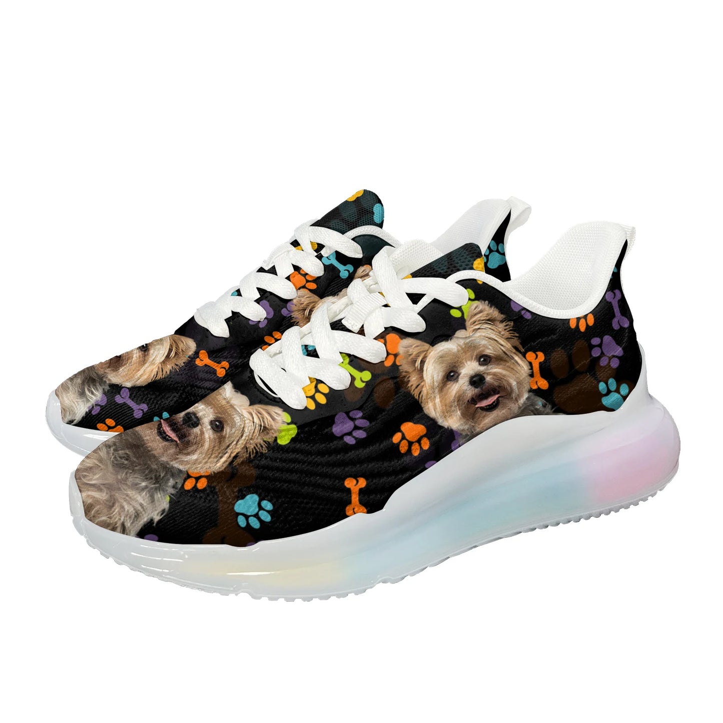 Cute Yorkshire Terrier Dog Printed Sneakers