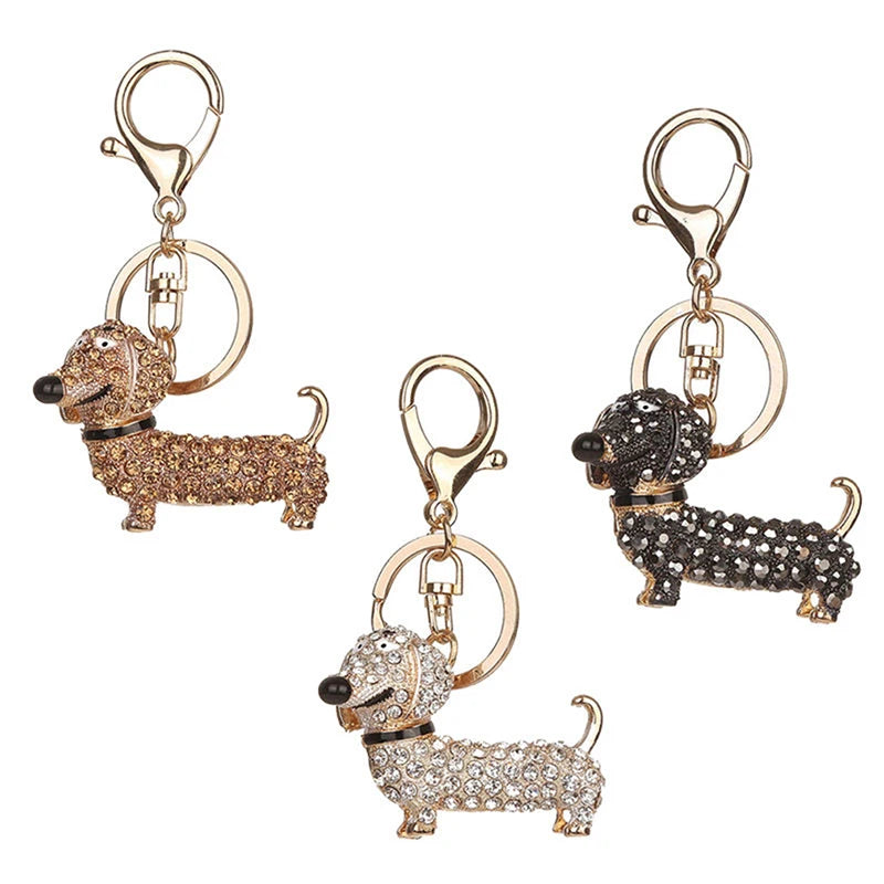 Dachshund Lovers Car Keychain Key Chain Charm Pendant