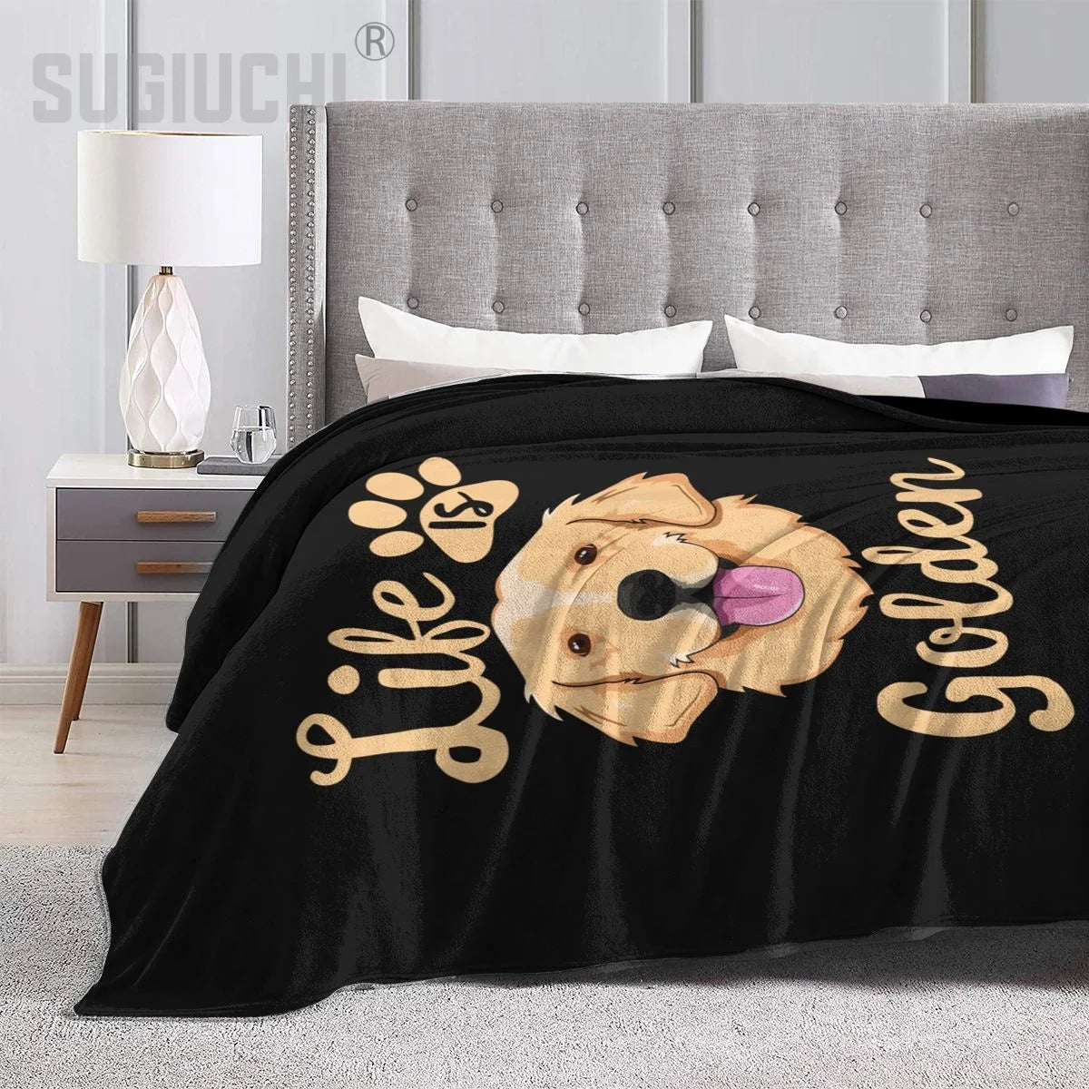 Golden Retriever Single Bedsheet