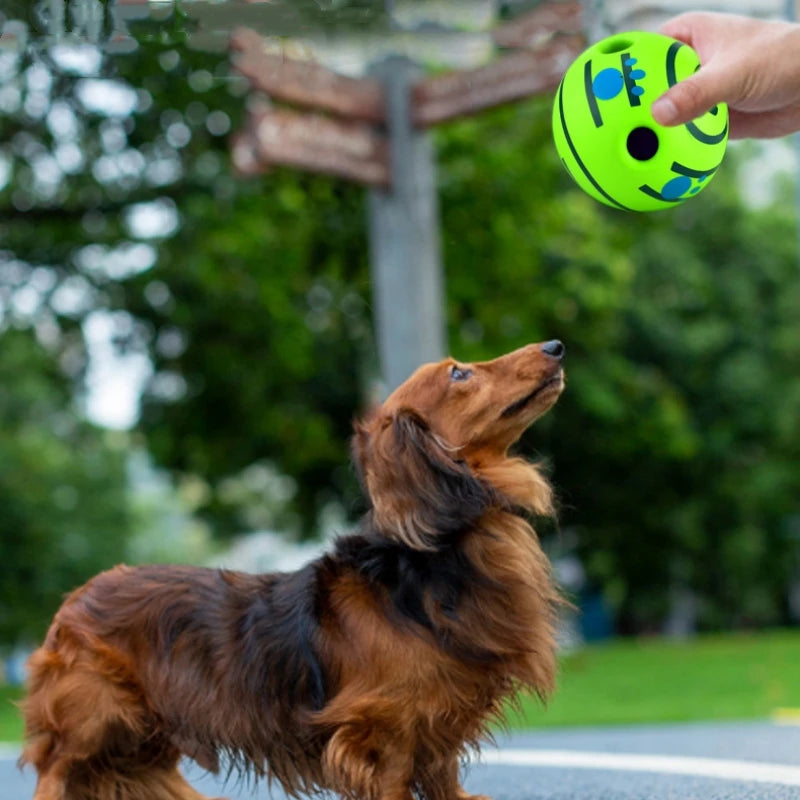 Pet Dog Toy Ball Wobble Wag Giggle Ball