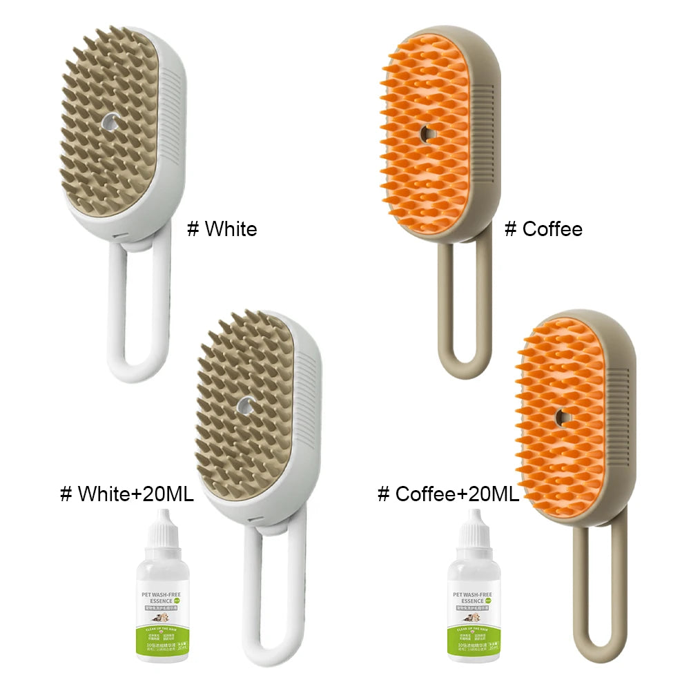 Steam Brush Electric Spray Massage Removal Pet Grooming Combs