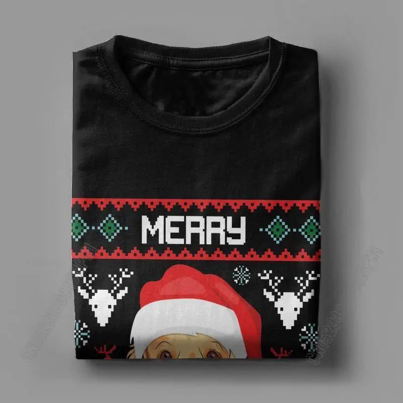 Men's  Christmas Crazy Cotton Tee Shirt