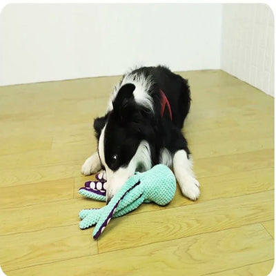 Dog pet plush octopus toy