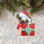 Festive Wall Hanging Ornament Pug Decoration for Home Holiday