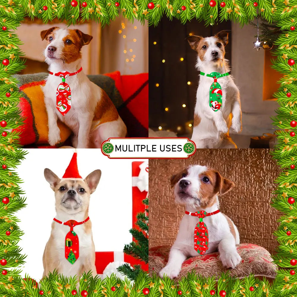 Dog Tie For Christmas