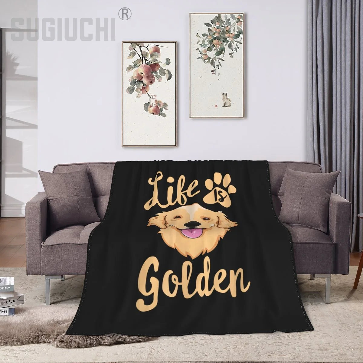 Golden Retriever Single Bedsheet