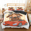 Pug Dog Twin Queen Size Duvet Cover Bedding Set