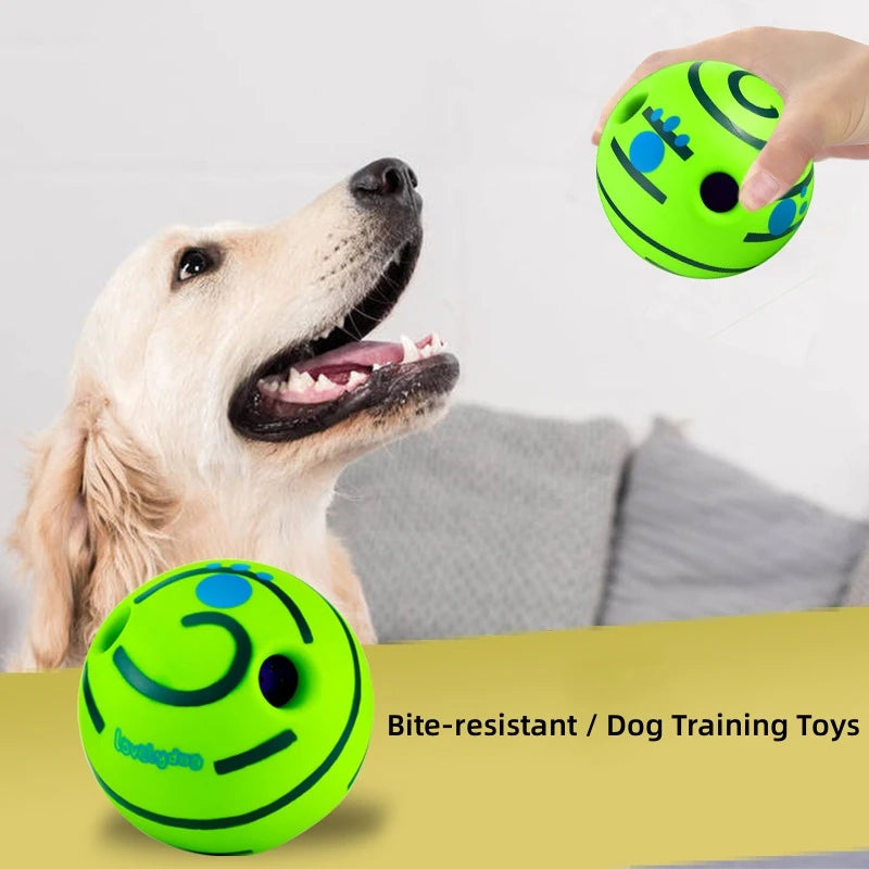 Pet Dog Toy Ball Wobble Wag Giggle Ball