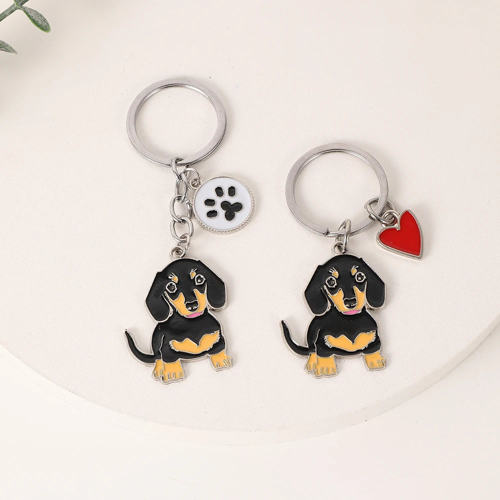 Cute Dachshund  Dog Car Key Ring  Gifts