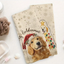 Golden Retriever Christmas Kitchen Towels