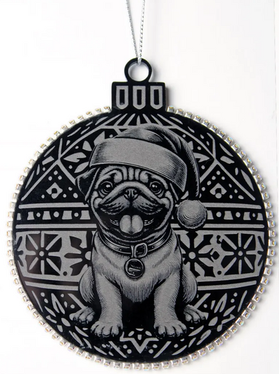 Pug, Christmas Ornament, Pug Gift, Ornament, Christmas, Pug Lover, Holiday, Dog Lover