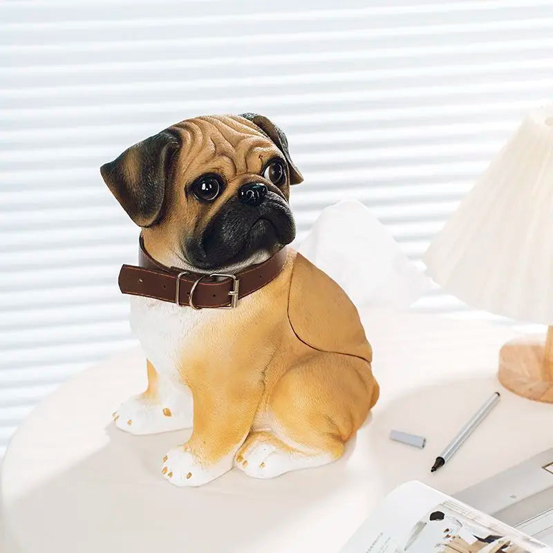 Creative pug tissue box