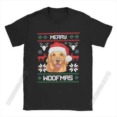 Men's  Christmas Crazy Cotton Tee Shirt