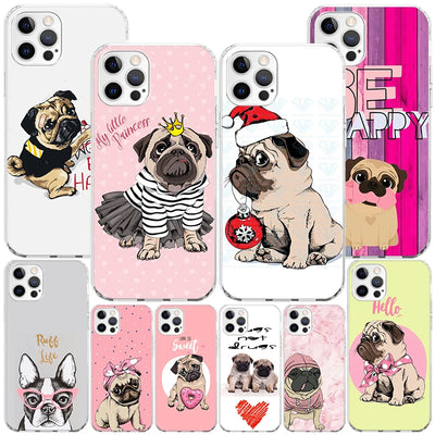 Love Pugs Cute Dog Phone Case for Iphone