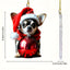 Mischievous Chihuahua in Santa Keychain