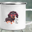 Dachshund Printing Enamelled Cup Mug