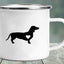 Dachshund Printing Enamelled Cup Mug