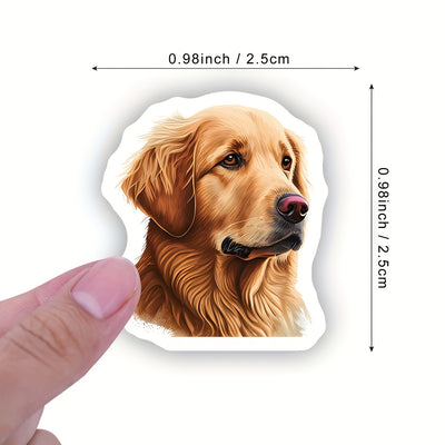 500pcs Cute Golden Retriever Stickers