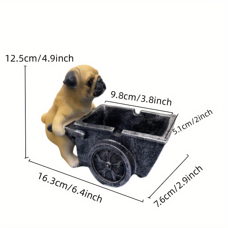 Creative Pug Dog Resin Ashtray