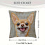 Chihuahua Smile Embroidered Plush Pillow Cover