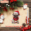 Christmas Pug Acrylic Ornament