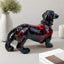 Art Deco Resin Dachshund Dog Sculpture