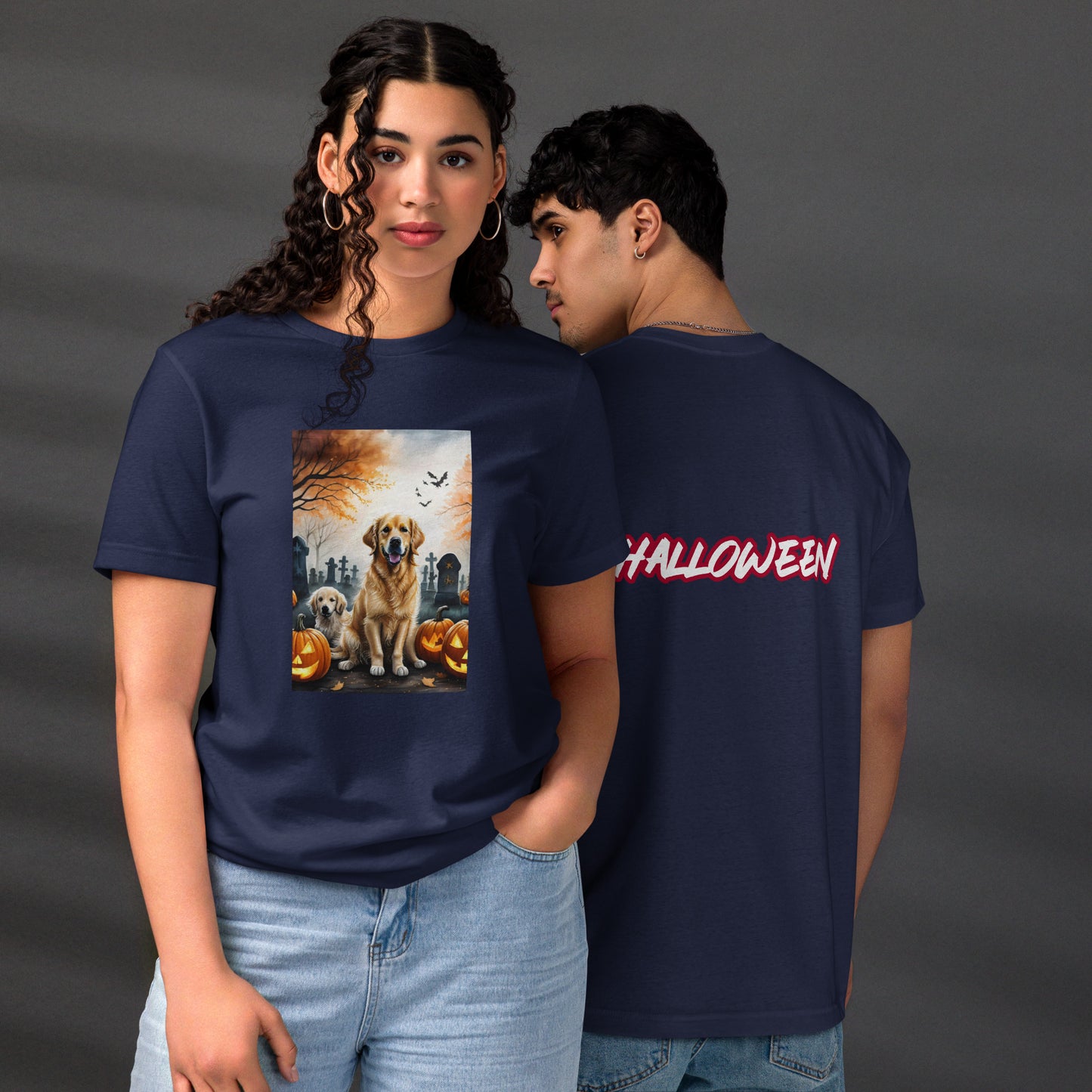 Unisex Golden Retriever Lovers Halloween t-shirt