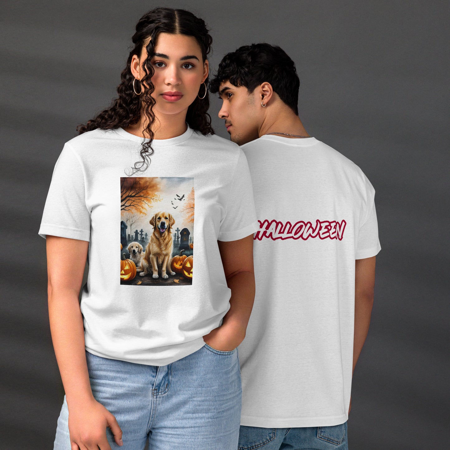 Unisex Golden Retriever Lovers Halloween t-shirt