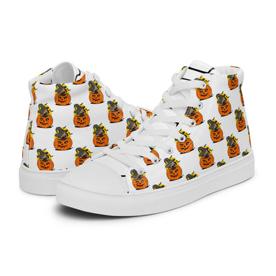 Pug Lovers Halloween Canvas Shoes