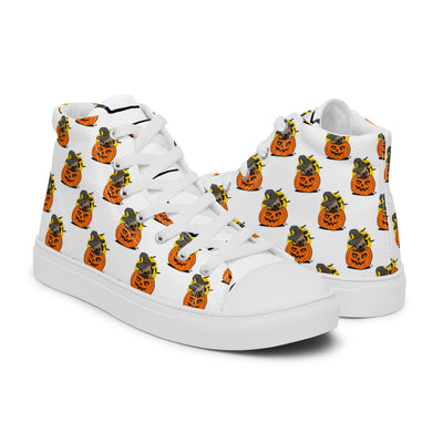 Pug Lovers Halloween Canvas Shoes